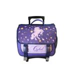 Cartable à roulettes Cybel - 38 cm - 2 compartiments - Violet - Bagtrotter