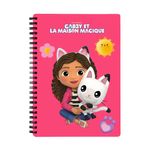 Cahier de texte Gabby et la maison magique - 18x22 cm - Rose - Bagtrotter