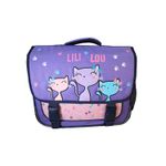Cartable Lililou - 38 cm - 2 compartiments - Violet - Bagtrotter
