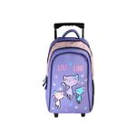 Sac à dos à roulettes Lililou - 2 compartiments - Violet - Bagtrotter