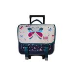 Cartable à roulettes Lililou - 38 cm - 2 compartiments - Beige - Bagtrotter