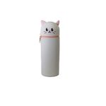 Trousse silicone Chat - 1 compartiment - Gris - Bagtrotter