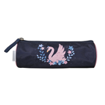 Trousse ronde Phileas Cygne - 1 compartiment - Marine - Bagtrotter