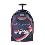 Sac à dos à roulettes Phileas Voiture - 2 compartiments - Marine - Bagtrotter