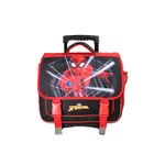 Cartable à roulettes Spiderman - 38 cm - 2 compartiments - Noir - Bagtrotter