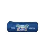 Trousse ronde Stitch - 1 compartiment - Bleu - Bagtrotter