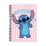 Cahier de texte Stitch - 18x22 cm - Rose - Bagtrotter