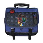 Cartable à roulettes Harry Potter Hogwarts - 38 cm - 2 compartiments - Marine - Kid'Abord