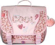 Cartable Kip Graou - 38 cm - 2 compartiments - Rose - Kid'Abord