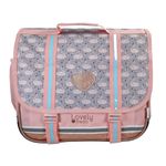 Cartable Kip Cygne - 38 cm - 2 compartiments - Rose - Kid'Abord