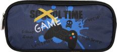 Trousse rectangulaire Kip Gaming - 2 compartiments - Marine - Kid'Abord