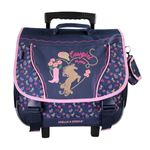 Cartable à roulettes Stalla Bianca - 38 cm - 2 compartiments - Marine - Kid'Abord