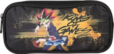 Trousse rectangulaire Yu-Gi-Oh - 2 compartiments - Noir - Kid'Abord