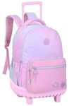 Sac à dos à roulettes Marshmallow Spotlight - 2 compartiments - Rose - Marshmallow