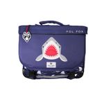 Cartable réversible 38 cm Shark - 2 compartiments - Marine - Pol Fox