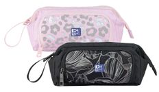 Oxford Dream Tech Flat - Estuche gran capacidad, 22x13x10 2 compartimentos - 2 colores