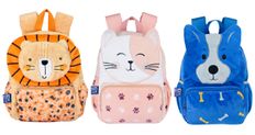 Petit sac borne souple - 1 compartiment oxford animals 3 decors assortis- Hamelin