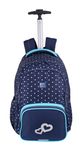 Sac a roulettes oxford dots 3 compartiments - Hamelin
