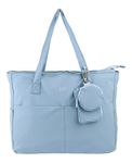 Oxford Identity tote bag avec pochette accessoires 34x31x2,5 - 1 compartiment - Bleu