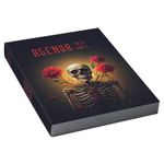 Agenda scolaire journalier 12 x 17 cm - couverture souple - motif tête de mort