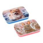 Boite à bons points en métal chien et lapin - Viquel