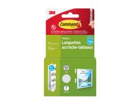 Command - Languettes accroche-tableaux - 4 paires - petit - blanc