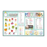 Sous-main éducatif Anglais en PVC MOLANG