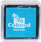 Graine Creative - Mini tampon encreur - 30 x 30 mm - cyan