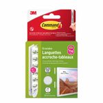 Command - Languettes accroche-tableaux - 4 paires - grand - blanc