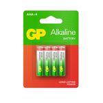 GP BATTERIES - 4 piles alcalines - AAA / LR03
