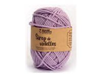 Graine Creative - Fil à tricoter en coton - 55 m - mauve