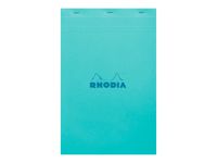 RHODIA - Bloc note - A4 Plus (210 x 318 mm) - 80 feuilles - petits carreaux - couvertures aux couleurs assorties