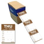 Avery - 1000 Etiquettes Jour Simples - JEUDI - 25x25mm - Amovibles