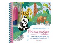 Pinceau magique - Animaux câlins - Livre à colorier relié par spirale