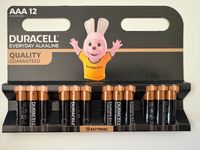 DURACELL - 12 piles alcalines - AAA LR03