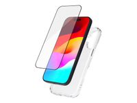 BIGBEN Connected - 2 en 1 - coque de protection avec verre trempé 2,5D pour iPhone 17 - transparent 