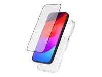 BIGBEN Connected - 2 en 1 - coque de protection avec verre trempé 2,5D pour iPhone 17 Pro - transparent