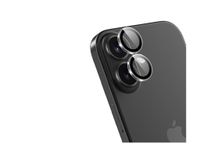 Force - Protecteur d'objectif pour iPhone 16 Pro, 17 - couleur de cadre noir 