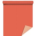 Papier cadeau kraft duo corail/pêche 70 cm x 40 m
