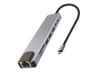 T'nB iClick Pro - Hub 8 en 1 - USB-C 3.2 - HDMI - 1GbE