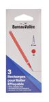 Bureau Vallée - 3 Recharges Roller Thermosensible - Rouge