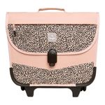 Cartable à roulettes scolaire Léo - 38 cm - 2 compratiments - wild - Biopic