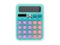 LEGAMI - Calculatrice de bureau - 12 chiffres - panneau solaire, pile - panda