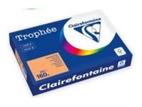 Clairefontaine Trophée -  Papier couleur - A3 (297 x 420 mm) - 160 g/m² - 250 feuilles - orange clair