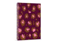 Carnet Spiralé BLUE ART "Sauvage rose" - CLEMZILLU - TROPIQUE FANTASTIQUE 15,3*20 cm