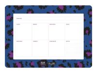 Semainier BLUE ART "Sauvage bleu" - CLEMZILLU - TROPIQUE FANTASTIQUE 19,25*27cm