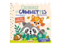 Mon p'tit hemma - coloriage et gommettes pour lespetits - les animaux calins - + de 300 gommettes