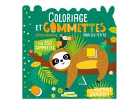 Mon p'tit hemma - coloriage et gommettes pour lespetits - les animaux sauvages - + de 300 gommettes
