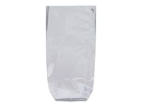 100 Sachets transparent - fond rigide – 14×30,5 cm – Recyclable