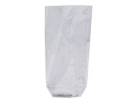 100 Sachets transparent écorné à fond souple – 10×19 cm – Recyclable